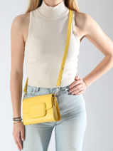 Cross Body Tas Paris Pad Leder Lancaster Geel paris pad 59-vue-porte